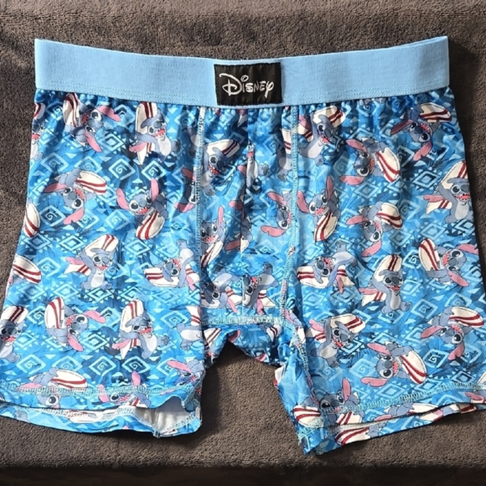 Disney Blue Boxer Briefs Stitch - Picture 1 of 3